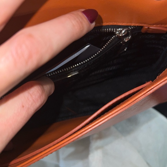 Prada Rame Saffiano Vernice Crossbody Bag - Picture 3 of 6